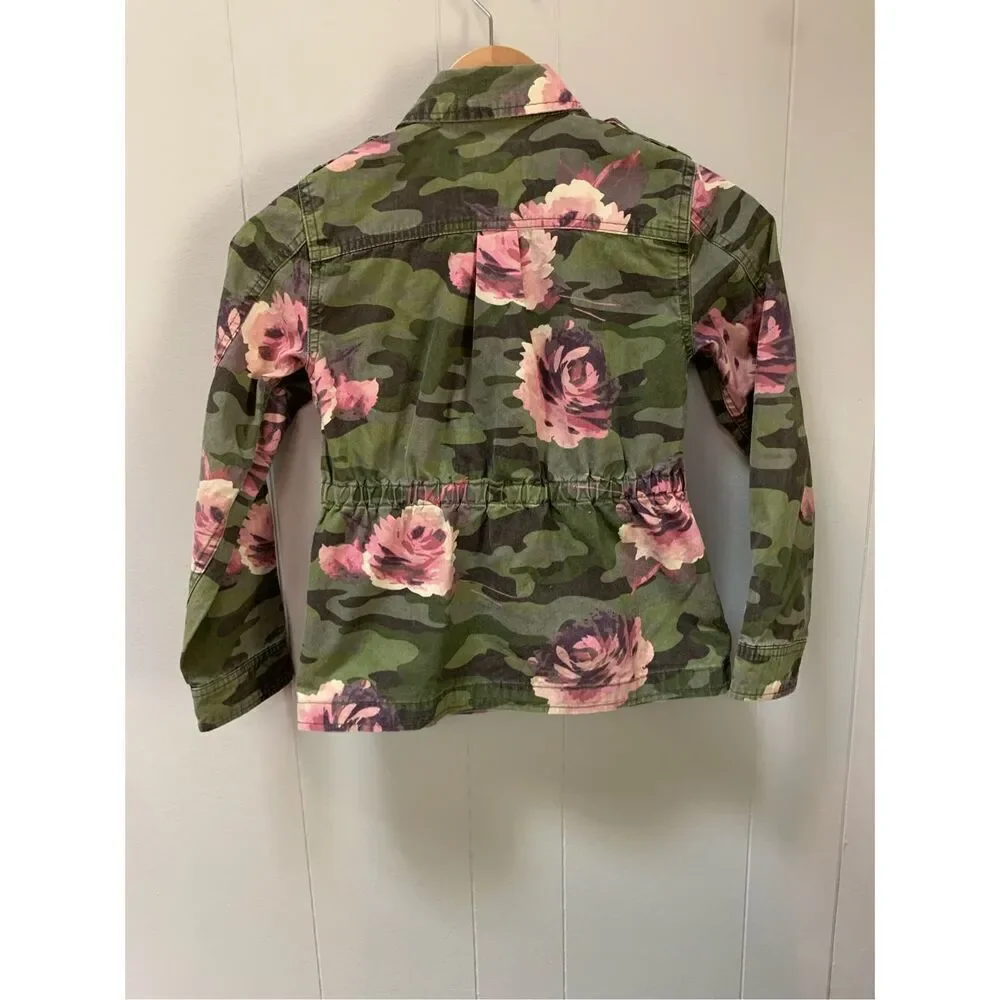 Gap Girls M Floral Camo Jacket